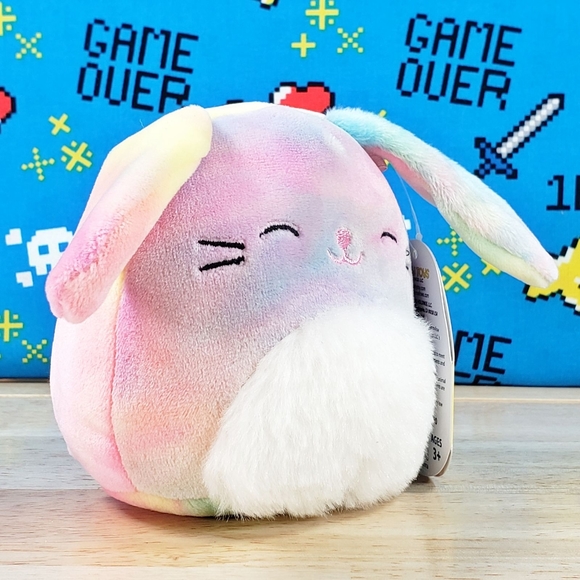 Squishmallow Candy the Bunny 4.5" UltraSoft Easter Holiday Plush Toy NWT - Picture 2 of 12